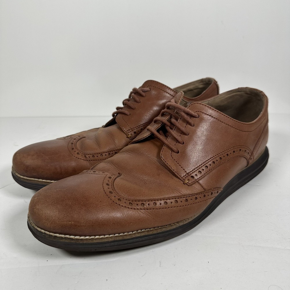Cole Haan C26472 Original Grand OS Wingtip Oxford Shoes Brown Mens Size 13 M